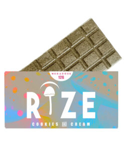 Rize – Cookies & Cream Megadose Mushroom Chocolate Bar 12G
