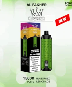 ALFAKHER CROWN BAR – BLUE RAZZ LEMONADE – 15000 PUFFS