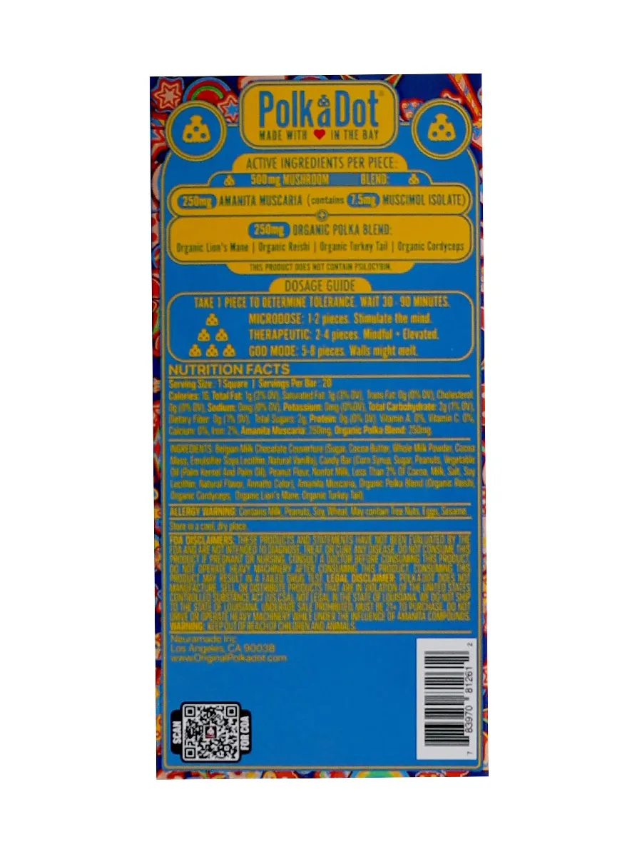 Butterlicious PolkaDot Mushroom Belgian Chocolate 500mg - Image 2