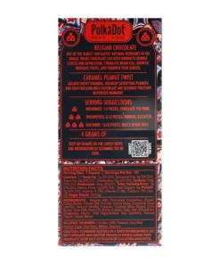 Alternative view of Caramel Peanut Twist PolkaDot Mushroom Belgian Milk Chocolate 200mg Per Piece