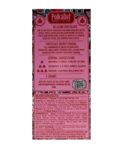 Alternative view of Chocolate Cherry Cordial PolkaDot Mushroom Belgian White Chocolate 200mg Per Piece