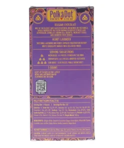 Alternative view of Honey Lavender PolkaDot Mushroom Belgian White Chocolate 250mg