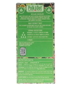 Alternative view of Maui Coconut Twist PolkaDot Mushroom Belgian Dark Chocolate 250mg