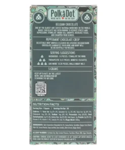 Alternative view of Peppermint Chocolate Crisp PolkaDot Mushroom Belgian Dark Chocolate 250mg