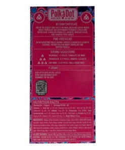 Alternative view of Pink Cheesecake PolkaDot Mushroom Belgian White Chocolate 200mg Per Piece