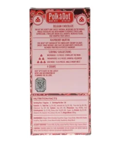Alternative view of Raspberry Muffin PolkaDot Mushroom Belgian White Chocolate 200mg Per Piece