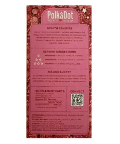 Alternative view of Red Velvet PolkaDot Mushroom Belgian White Chocolate 250mg Per Piece