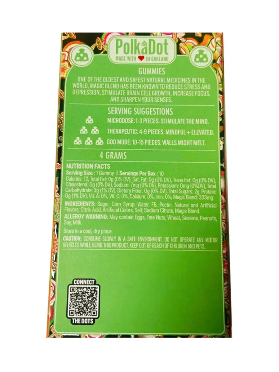 Sour Martinelli PolkaDot Belgian Shroom Blend Gummies 4G - Image 2