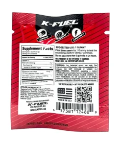 Alternative view of Watermelon Citrus K-Fuel Kratom Lion’s Mane Mushroom Gummies 2ct