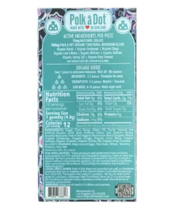 Alternative view of Blue Cotton Candy PolkaDot Magic Mushroom Belgian Magic Blend Gummies