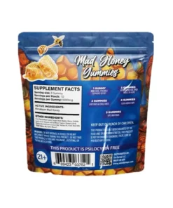 Alternative view of Blue Raspberry Stoned Mad Honey Gummies 10000MG 10ct