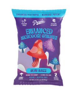 Purple Mushroom Enhanced Microdose Gummies | Blue Razz – 3ct