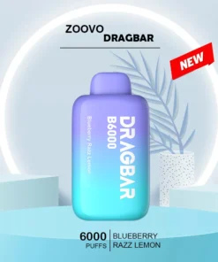 ZOOVOO DRAGBAR BLUEBERRY RAZZ LEMON – 6000 PUFFS