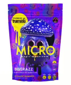 Blue Razz Truemoola Micro Shroom Gummies 10ct