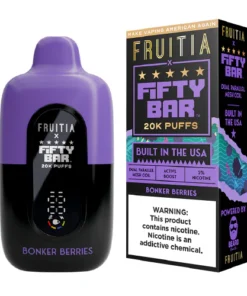 Bonker Berries Disposable Vape (20000 Puffs) by Fruitia x Fifty Bar