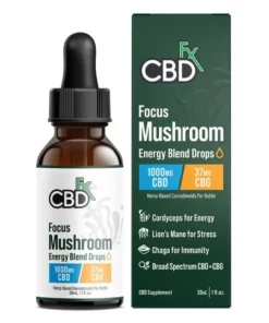 CBDfx Focus CBG + CBD Blend Mushroom Tincture 1000mg 30ml