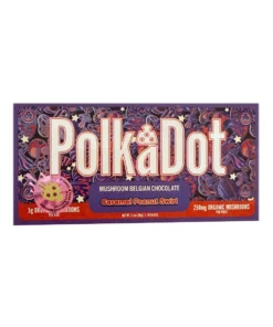 Caramel Peanut Swirl PolkaDot Mushroom Belgian Milk Chocolate 250mg Per Piece