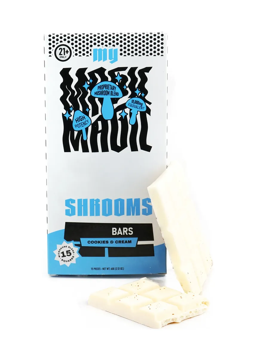 Cookies & Cream Exodus My Shrooms Bars 15 Pieces