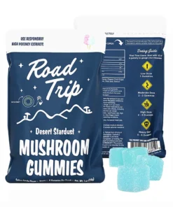 Cotton Candy Road Trip Desert Stardust Shroom Vegan Gummies 8ct 28G