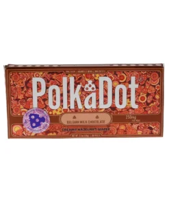 Creamy Hazelnut Wafer PolkaDot Mushroom Belgian Milk Chocolate 250mg