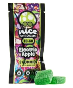 Electric Apple Nice Shrooms To-Go Mushroom Gummies 2ct