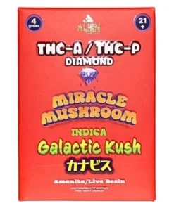 Galactic Kush Alien Exotics Miracle Mushroom THC-A x THC-P Blend Disposable Vape 4G