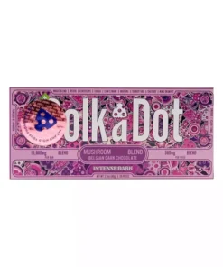 Intense Dark PolkaDot Mushroom Belgian Dark Chocolate 500mg