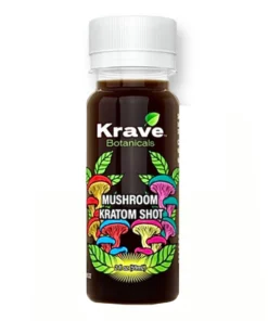 Krave Botanicals Mushroom Kratom Shot 2 fl oz