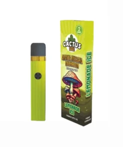 Lemonade Ice Cactus Labs Amanita Muscaria Mushroom Vape Enhanced With HHC 2G