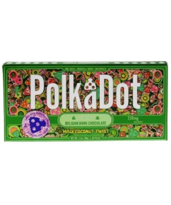 Maui Coconut Twist PolkaDot Mushroom Belgian Dark Chocolate 250mg