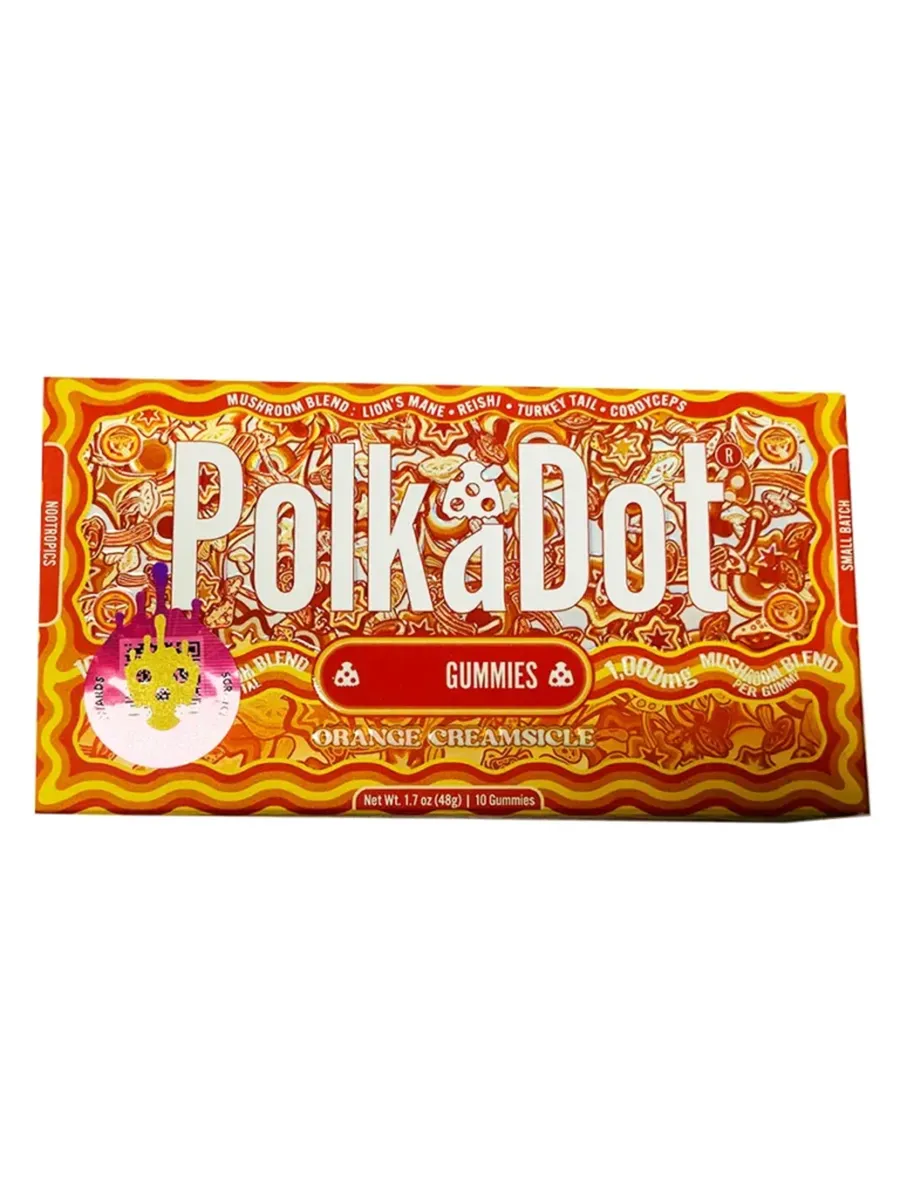 Orange Creamsicle PolkaDot Belgian Shroom Blend Gummies 4G