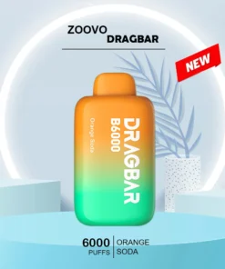 ZOOVOO DRAGBAR ORANGE SODA – 6000 PUFFS
