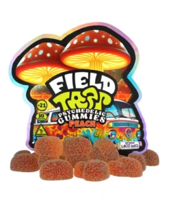 Peach Field Trip Psychedelic Mushroom Gummies