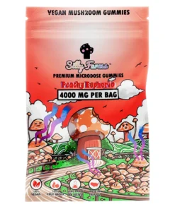 Peachy Euphoria Silly Farms Vegan Mushroom Gummies 4000MG