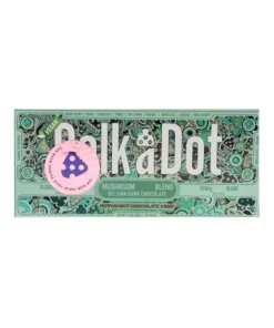 Alternative view of Peppermint Chocolate Crisp PolkaDot Mushroom Belgian Dark Chocolate 500mg