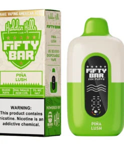 Pina Lush Disposable Vape (20000 Puffs) by Hidden Hills x Fifty Bar