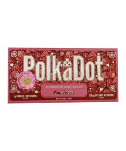 Red Velvet PolkaDot Mushroom Belgian White Chocolate 250mg Per Piece