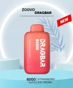 ZOOVOO DRAGBAR STRAWBERRY ICE CREAM – 6000 PUFFS