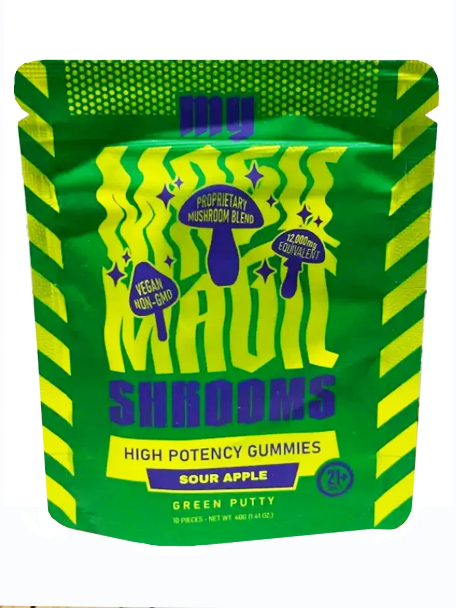 Sour Apple Green Putty Exodus My Shroom Mushy Gummies 10pcs 40G