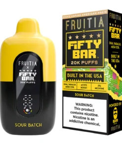 Sour Batch Disposable Vape (20000 Puffs) by Fruitia x Fifty Bar