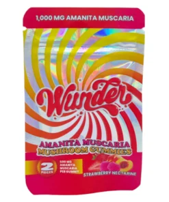 Strawberry Nectarine Wunder Nootropic Mushroom Gummies 1000mg