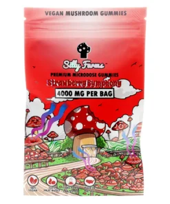 Strawberry Symphony Silly Farms Vegan Mushroom Gummies 4000MG