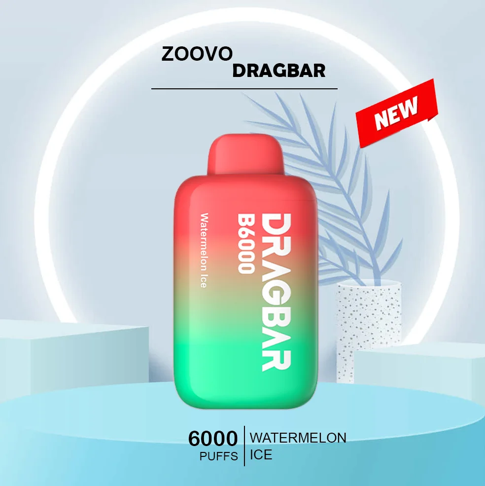 ZOOVOO DRAGBAR WATERMELON ICE – 6000 PUFFS