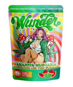 Watermelon Wunder Amanita Muscaria Mushroom + Kava Gummies 2500mg