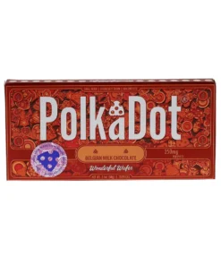 Wonderful Wafer PolkaDot Mushroom Belgian Milk Chocolate 250mg
