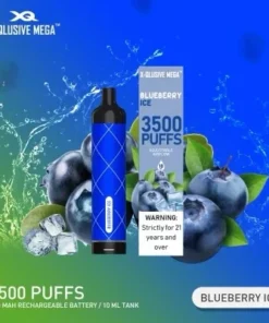 X-QLUSIVE MEGA BLUEBERRY ICE – 3500 PUFFS