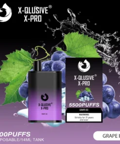 X-QLUSIVE X-PRO GRAPE – 5500 PUFFS
