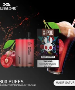 X-QLUSIVE X-POD MELBOURNE BOUNCE (Watermelon Peach Ice) – 3800 PUFFS