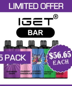 IGET BAR – 3500 PUFFS – 5 PACK