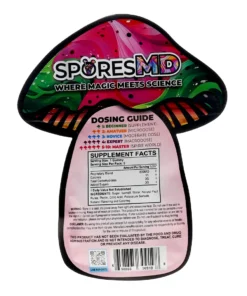 Alternative view of Mellow Melon SporesMD Trips Infused Nootropic Gummies 5Pcs